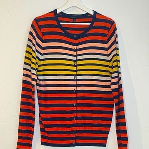 Lands End multi colored cardigan